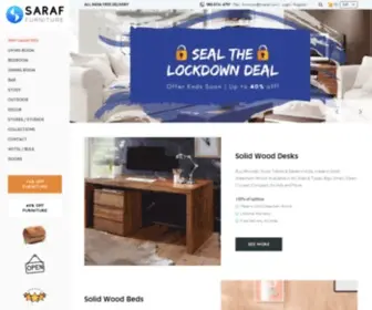 Insaraf.com(Saraf Furniture offers Sheesham wood furniture) Screenshot