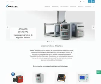 Insatecsl.com(Insatec Electrónica) Screenshot