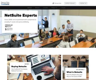 Inscio.com(Insccio NetSuite Experts) Screenshot