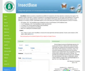 Insect-Genome.com(InsectBase) Screenshot