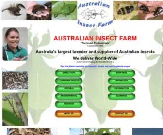 Insectfarm.com.au(Australian Insect Farm) Screenshot