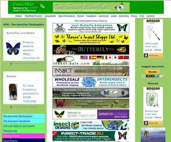 Insectnet.com(The number one website for insect collectors) Screenshot