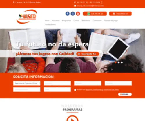 Insed.com.co(INSTITUTO NACIONAL DE SERVICIOS EDUCATIVOS) Screenshot
