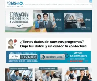 INS.edu.co(INS Instituto Nacional de Seguros) Screenshot