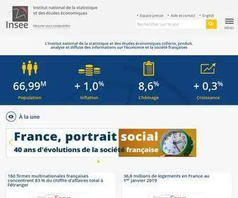 Insee.fr(Accueil − Insee − Institut national de la statistique et des études économiques) Screenshot