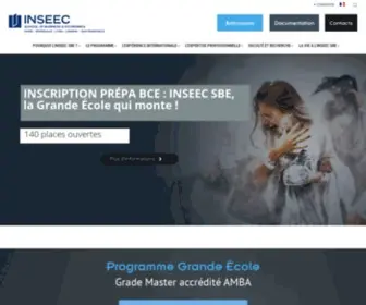 Inseec-BS.com(INSEEC Grande Ecole) Screenshot