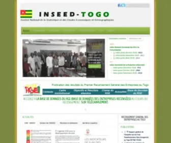 Inseed.tg(Site internet de l'Institut National de la Statistique du Togo) Screenshot