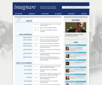 Insegnareonline.com(Rivista del Centro di Iniziativa Democratica degli Insegnanti) Screenshot