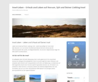 Insel-Leben.de(Urlaub und Leben auf Deiner Lieblings) Screenshot