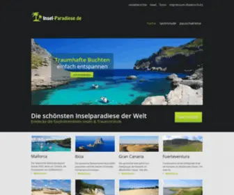 Insel-Paradiese.de(INSEL URLAUB günstig buchen) Screenshot