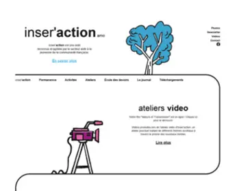 Inseraction.be(Un service d'inser'action asbl) Screenshot