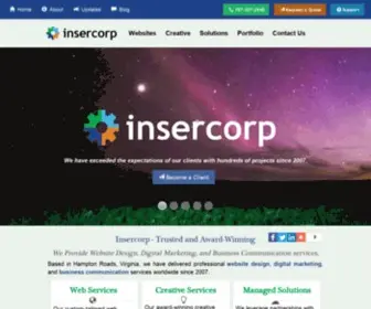 Insercorp.com(Web design) Screenshot