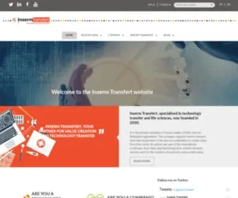 Inserm-Transfert.com(Your partner for value creation and technology transfer in Life Sciences) Screenshot