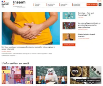 Inserm.fr(Institut national de la santé et de la recherche médicale) Screenshot