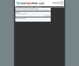 Insertatuweb.com(Directorio sitios webs) Screenshot