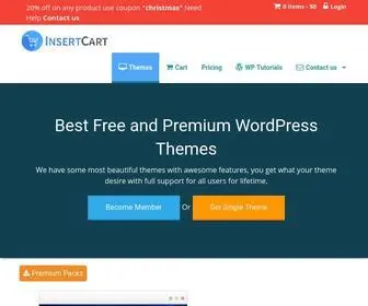 Insertcart.com(WordPress Theme Store) Screenshot
