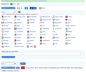 Insertface.com(Free Face Swap) Screenshot