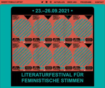 Insertfemaleartist.de(Insertfemaleartist) Screenshot