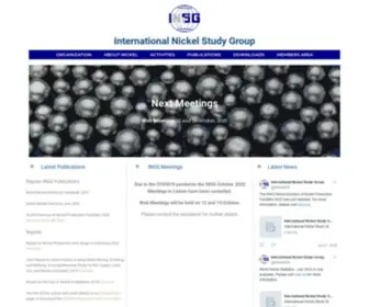 INSG.org(International Nickel Study Group) Screenshot