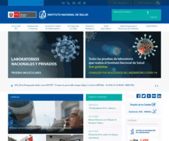 INS.gob.pe(Instituto nacional de salud) Screenshot