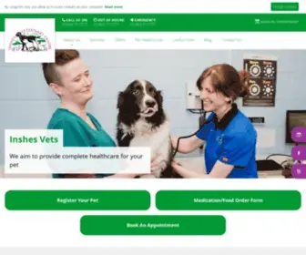 Inshesvets.co.uk(Vets in and around Inverness) Screenshot