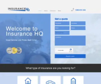 INSHQ.com.au(Insurance HQ) Screenshot