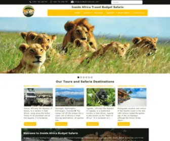 Insideafricatravel.com(Inside Africa Travel Budget Safaris) Screenshot