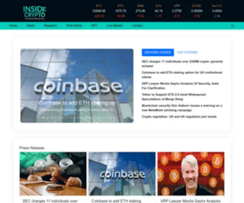 Insidecrypto.news(Inside Crypto) Screenshot