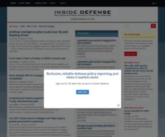 Insidedefense.com(Exclusive national security news from inside the Pentagon) Screenshot