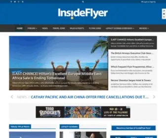Insideflyer.co.uk(InsideFlyer UK) Screenshot