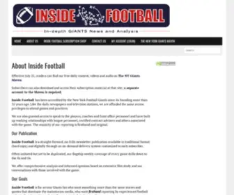 Insidefootball.com(For the BEST Informed New York Giants Fans) Screenshot