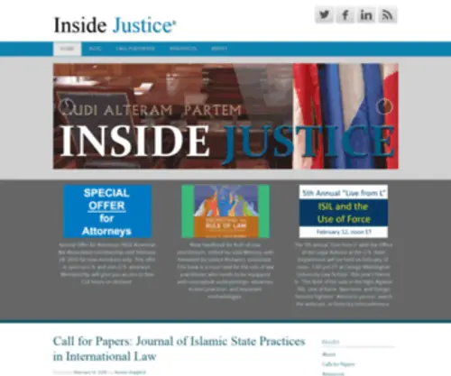 Insidejustice.com(Inside Justice) Screenshot