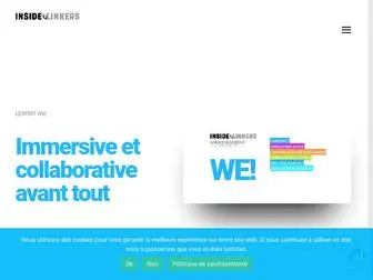 Insidelinkers.fr(Inside Linkers est une agence de communication RH et Corporate) Screenshot