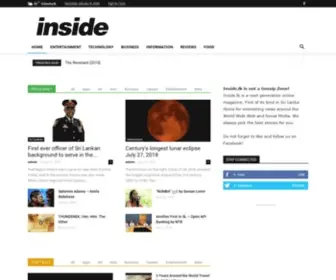 Inside.lk(Online Magazine Sri Lanka) Screenshot