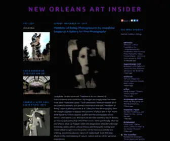Insidenola.org(New Orleans Art Insider) Screenshot