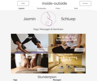 Insideoutside.ch(Inside-Outside Yoga, Pilates & more Bern, Innenstadt) Screenshot