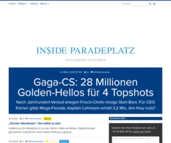 Insideparadeplatz.ch(Inside Paradeplatz) Screenshot