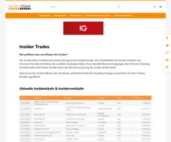 Insider-Alarm.de(Insider Trades) Screenshot