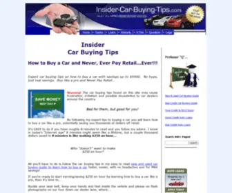 Insider-Car-Buying-Tips.com(Expert Car Buying Tips) Screenshot