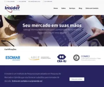 Insider.com.br(Instituto de Pesquisa de Mercado e Satisfação) Screenshot