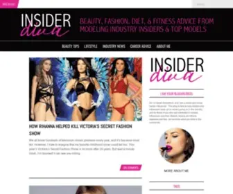 Insiderdiva.com(Advice from Influencers and Models) Screenshot