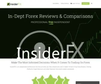 Insiderfx.org(In-Dept Forex Reviews & Free Comparisons) Screenshot