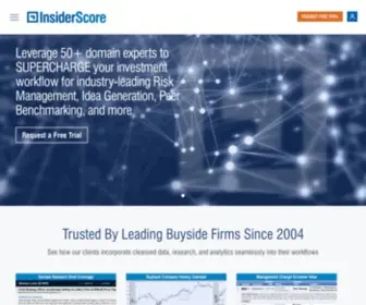 Insiderscore.com(Insider, Buyback, Institutional Research and Analytics) Screenshot
