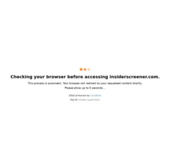 Insiderscreener.com(Insider screener) Screenshot