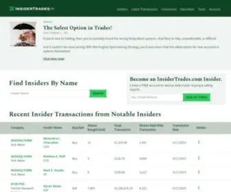 Insidertrades.com(InsiderTrades) Screenshot