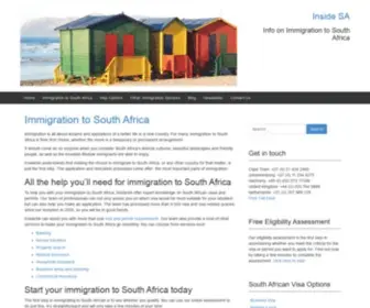 Insidesa.com(Immigration to South Africa) Screenshot