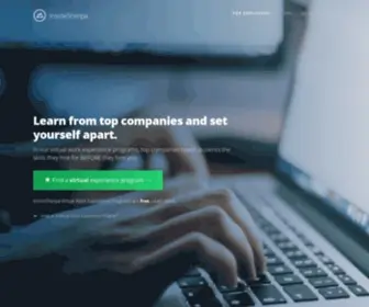 Insidesherpa.com(Free Virtual Work Experience Programs from Top Companies) Screenshot