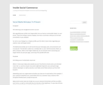 Insidesocialcommerce.net(Inside Social Commerce) Screenshot