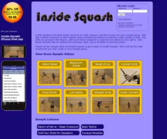 Insidesquash.com(Inside Squash) Screenshot