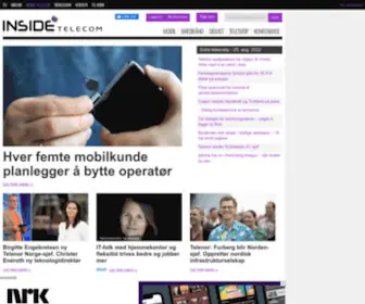Insidetelecom.no(Inside Telecom) Screenshot